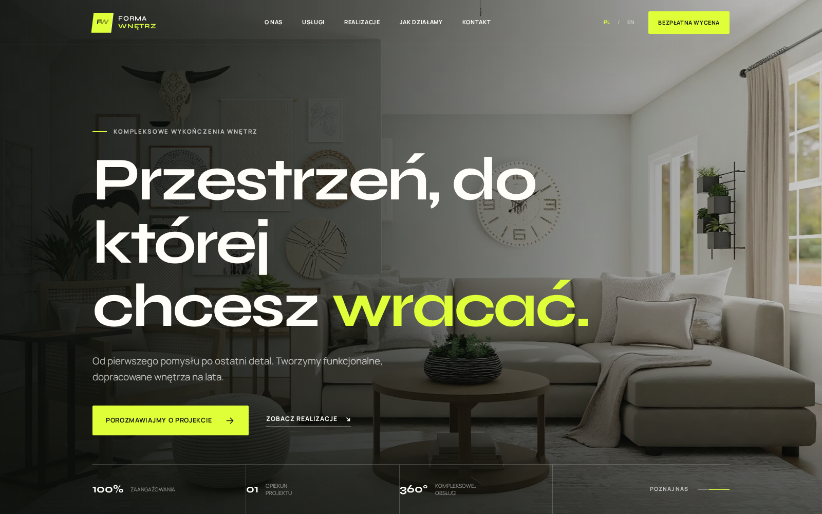 Podgląd strony: Forma Wnętrz